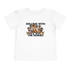 Rolling With The Homies Toddler Short Sleeve Tee