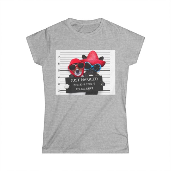 Just Married Women's Softstyle Tee - Image 7