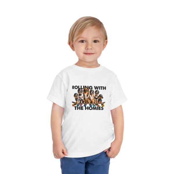 Rolling With The Homies Toddler Short Sleeve Tee - Image 3