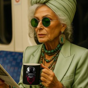 Gangster Kitty Ceramic Mug