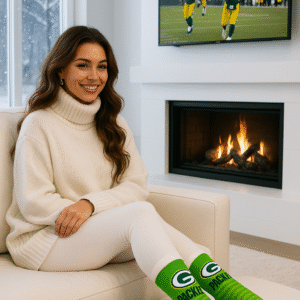 Packers Striped Socks