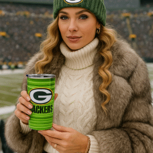 Green Bay Striped Tumbler 20oz