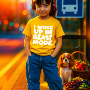 I Woke Up In Beast Mode Youth Tee