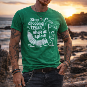 Stop Dropping Trash Where We Splash Tee